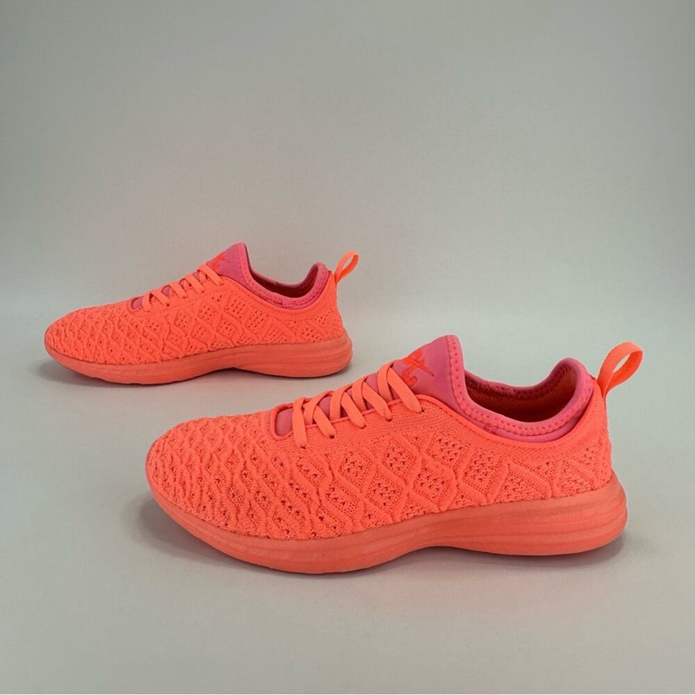 APL Techloom Phantom Women's Running Shoes Sz 8.5 Orange Slip-On Active Sneakers